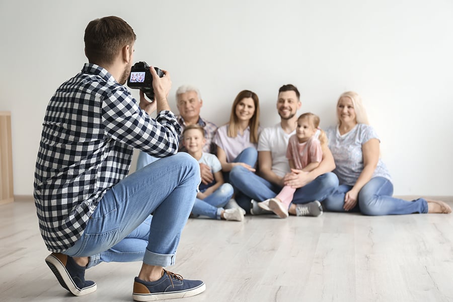 family photo shoot - an easy recommend after completing a grow-with-me folio box