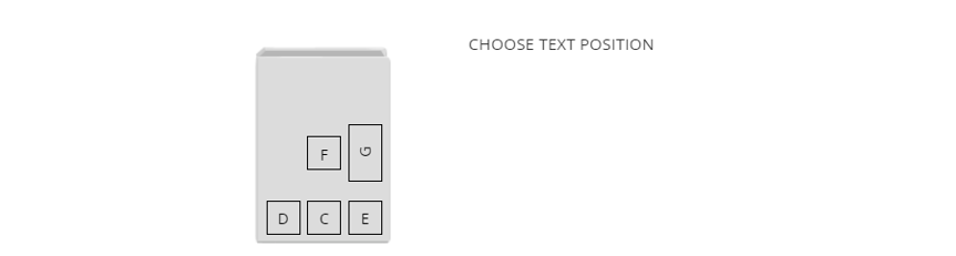 Choose text position