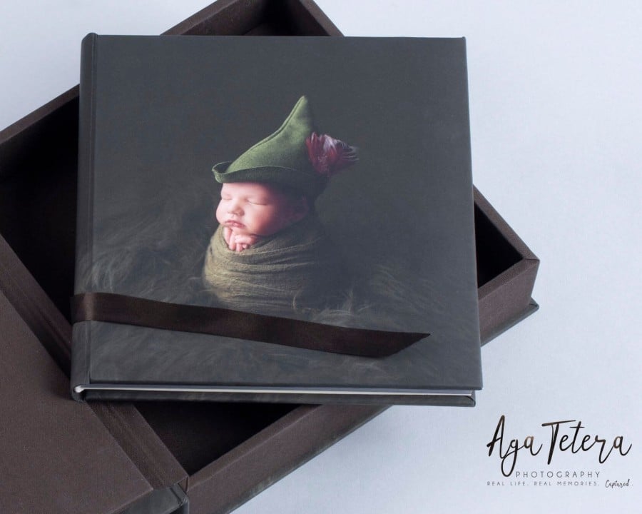 Newborn lay-flat, professional photo album