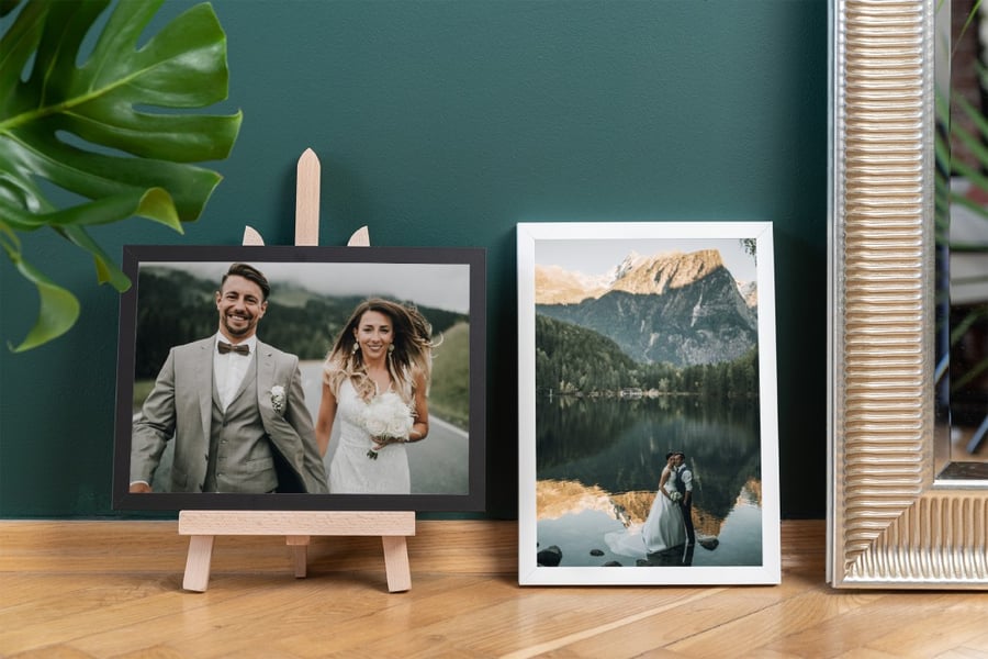 Wedding photography in framed prints