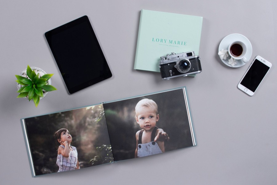Professional photo album by nPhoto - artwork by Lory Marie