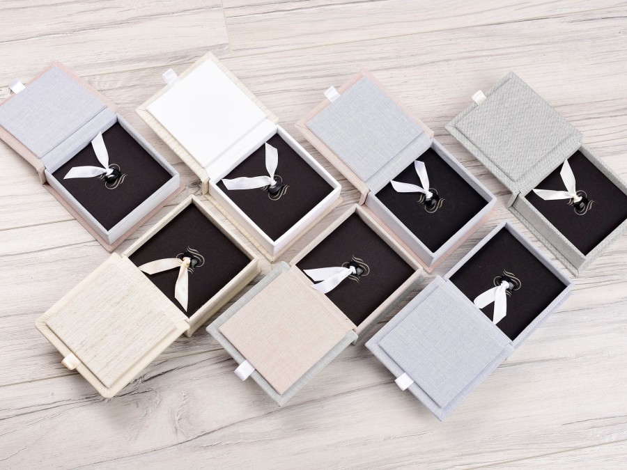 Natural Textile USB Boxes