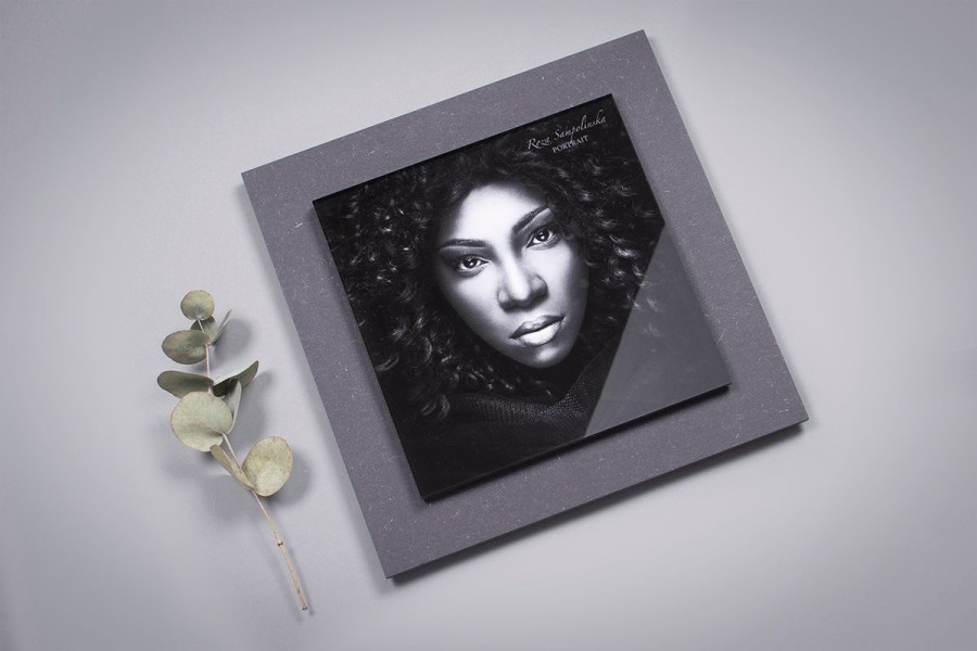Professional Portrait Photo in a Stacked Acrylic Print
