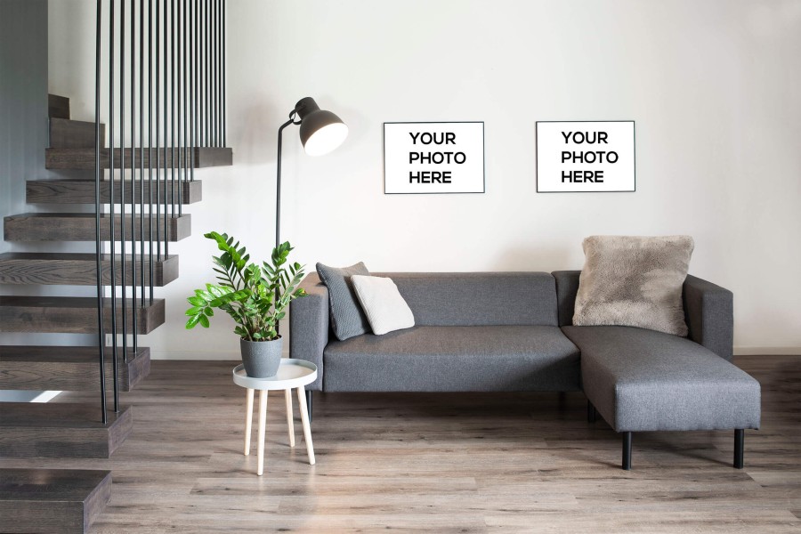 Wall Decor Mockups in Living Room