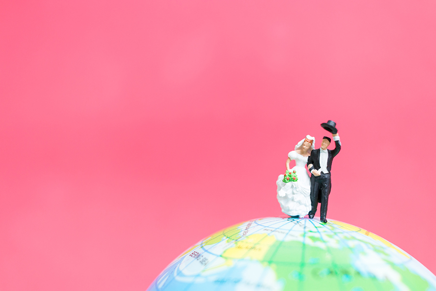 a worldwide wedding