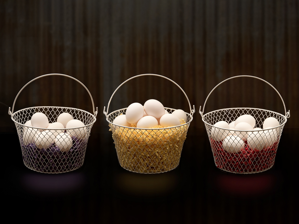 Eggs in different baskets