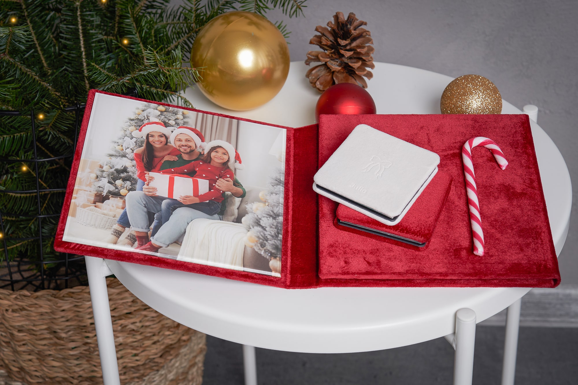 Christmas Photo Albums and Candy Cane