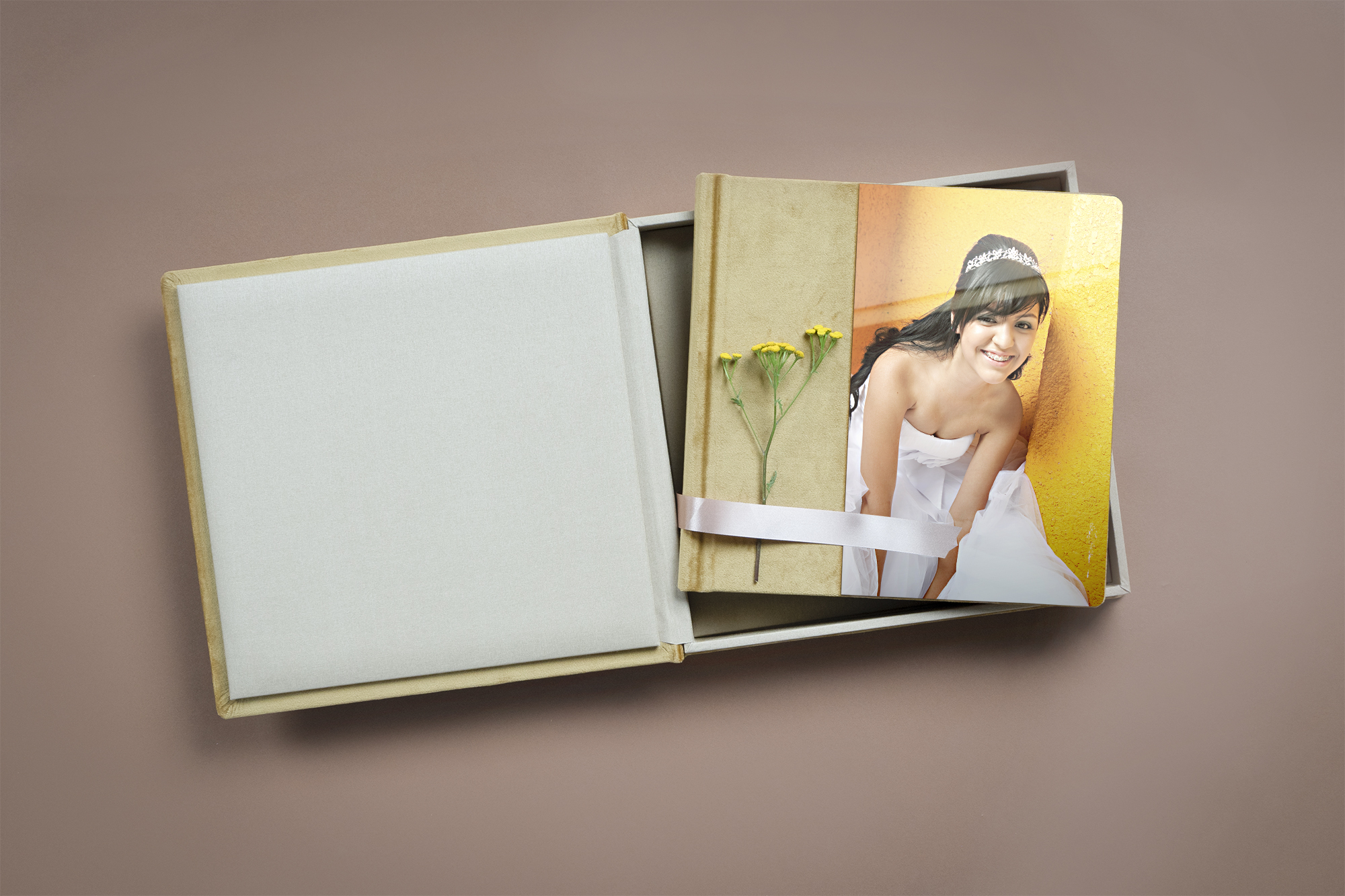 Acrylic Photo Album and Box with quinceanera photography
