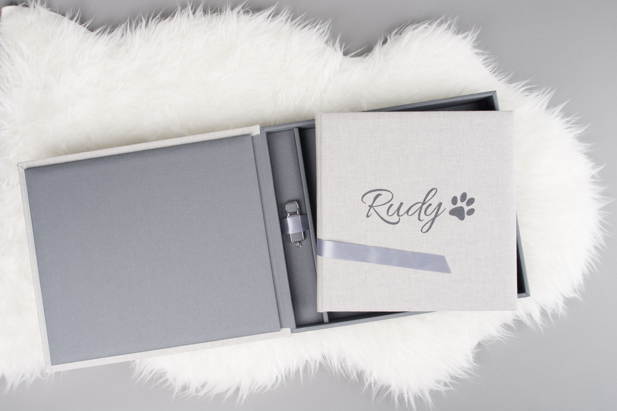 photo album and USB set for dog and equine photographers