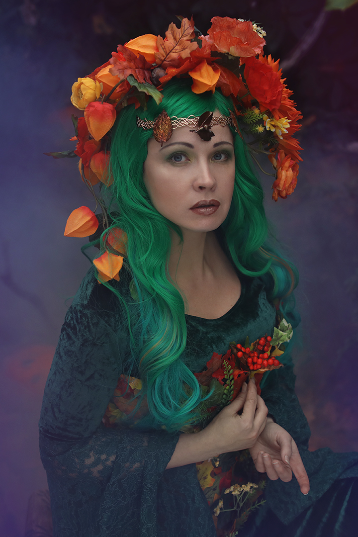 Maria Mirage self-portrait Autumn fairy