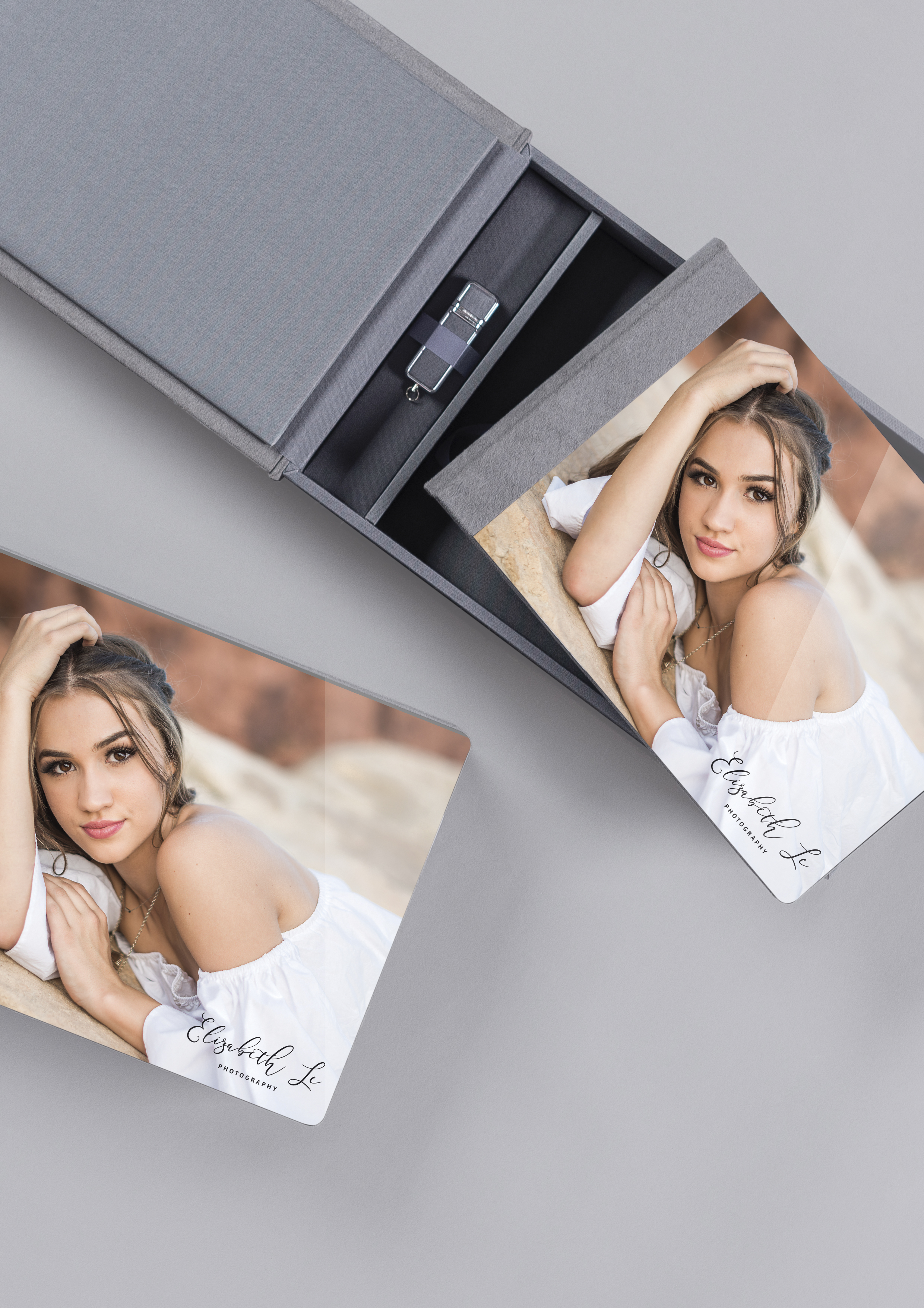 Acrylic Photo Album with Crysal Cover for Senior Portraits