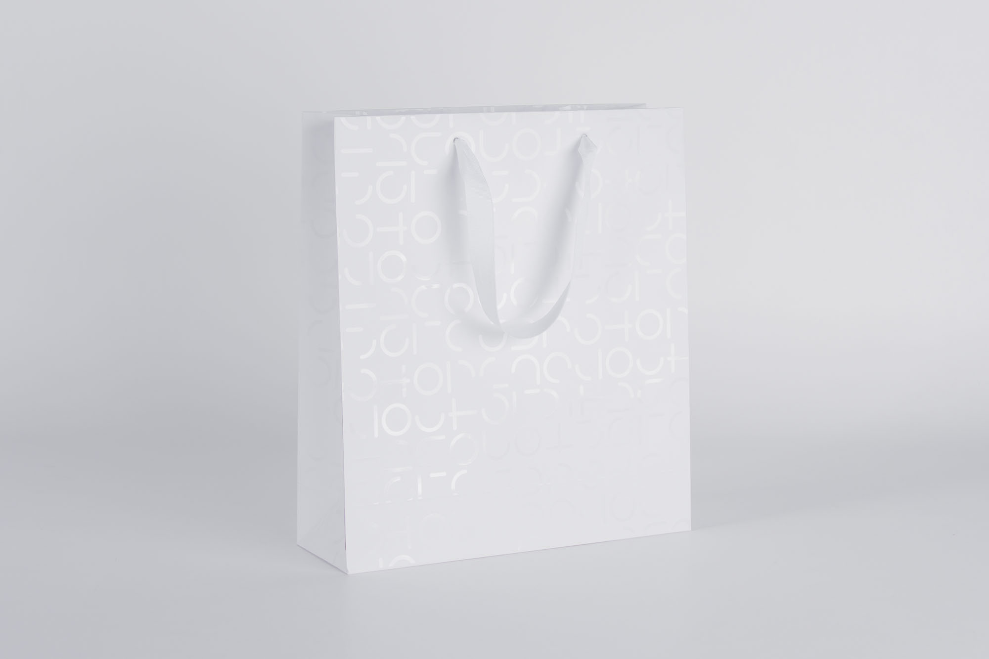 White bag for photo gifts