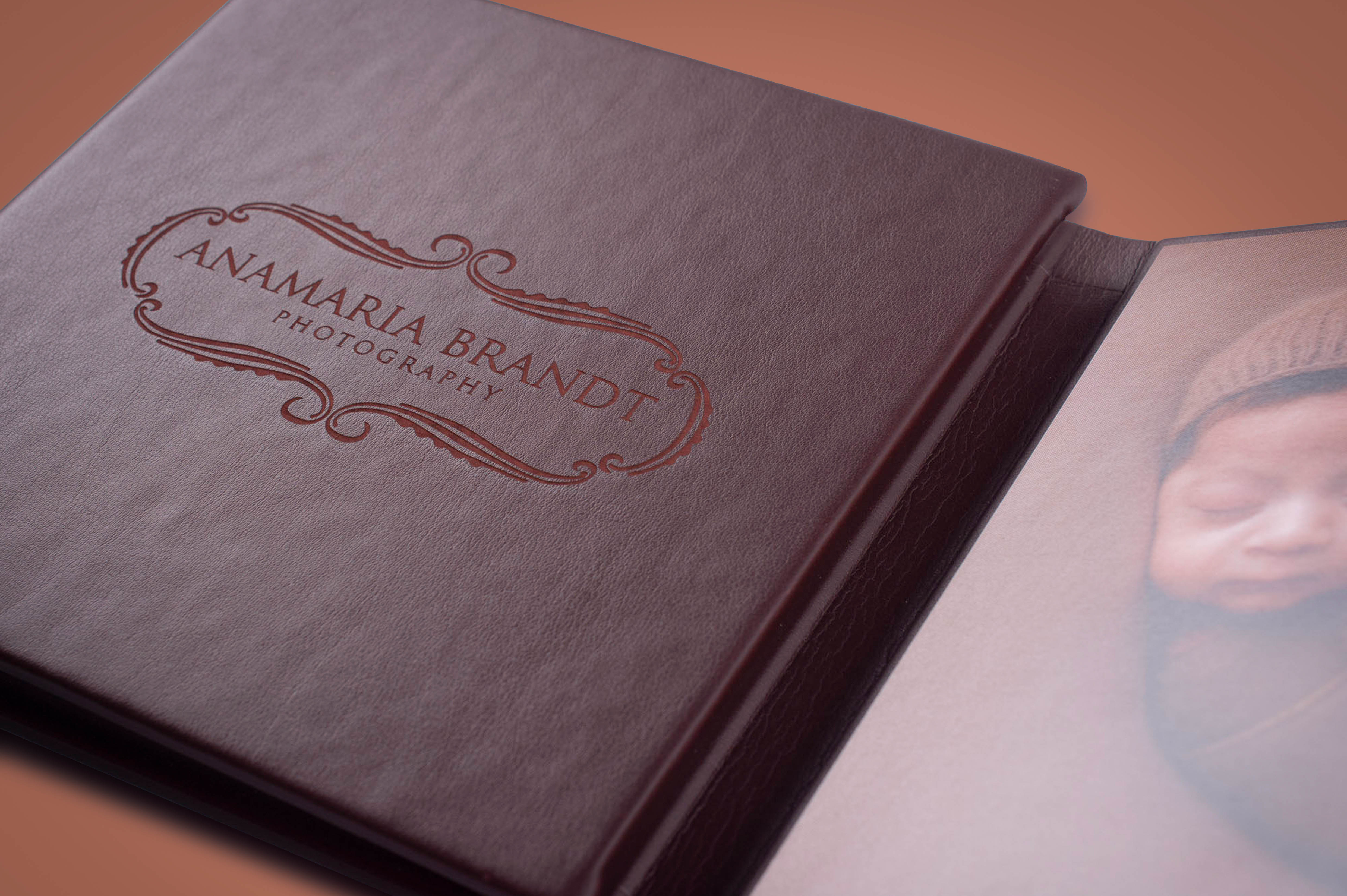 Eco-leather Tri-fold Photo Display