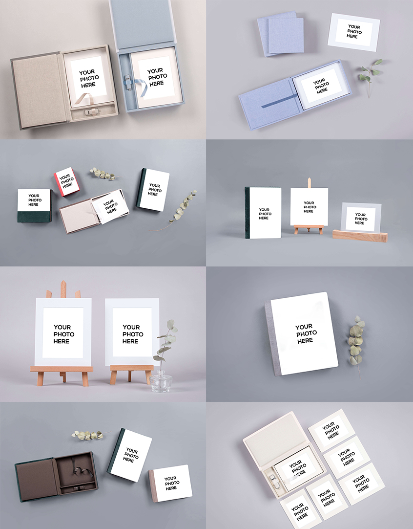 Folio Box Mockups collage from nPhoto